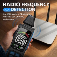 EMF Meter 30Mhz~8GHz Electromagnetic Field Radiation Detector for EF RF MF WiFi