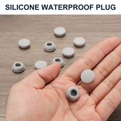 10pcs Hole Plug 9/16 Inch (13.9mm) Button Plugs Fit for 12-13mm Hole Grey