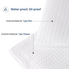 500PCS JMU Dental Headrest Covers Paper Chair Sleeve Waterproof 10″x13″ White
