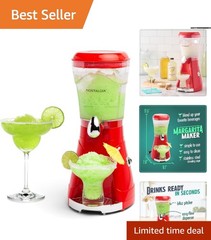 64 Oz Red Margarita & Slush Maker – Powerful Blender for Daiquiris & Smoothies