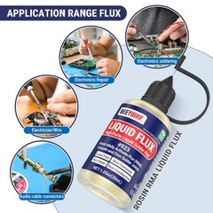 BEEYUIHF No Clean Liquid Solder Flux Dropper Electrical Soldering (30 mL/1 Oz.)