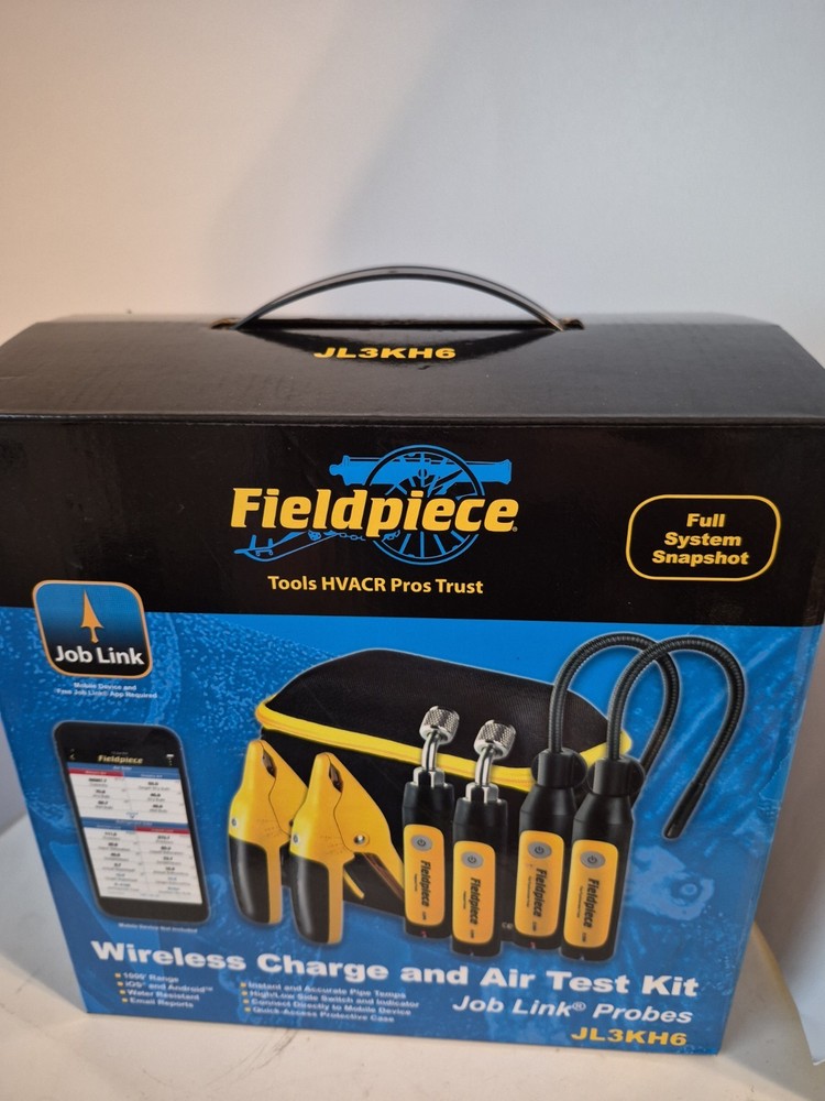 Fieldpiece JL3KH6 HVACR 350ft Battery Powered System Charge and Air Kit