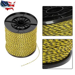 Electric Fence Wire, 3500Ft 1/8″ , Polywire fit for Portable Livestock Fencing