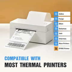 4×6 Thermal Labels Fanfold 500-Pack Crisp Prints Thermal Shipping Labels 4×6 Com