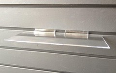Dazzling Displays 3-Pack of 4″ x 10″ Slatwall Shelves