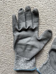 G-Tek Polykor PIP Industrial Products 16-530/ XXL Work Gloves Heather Grey Blue