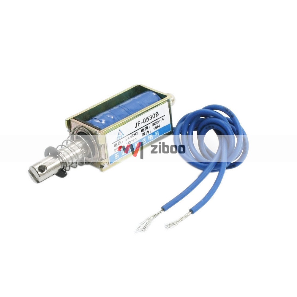 JF-0530B DC24V 15N Holding Lifting 10mm Stroke Pull PushSolenoidElectromagnet✦Kd