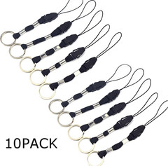 10 Pcs Nylon Finger Short Lanyards with Circular Ring Detachable,For USB