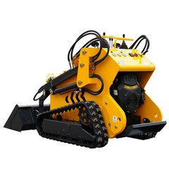 Tracked Mini Skid Steer Loader 23HP 3-Pumps System Self Leveling EPA Gas Engine