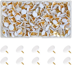 300 PCS Thumb, Tacks Plastic round Head Thumbtack, Plastic Roundness Push Pins