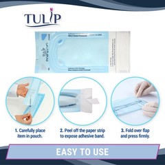 Self Sealing Pouch 3.5″ x 5.25″ 200 Pack Autoclave Sterilizer Bags for Clean…