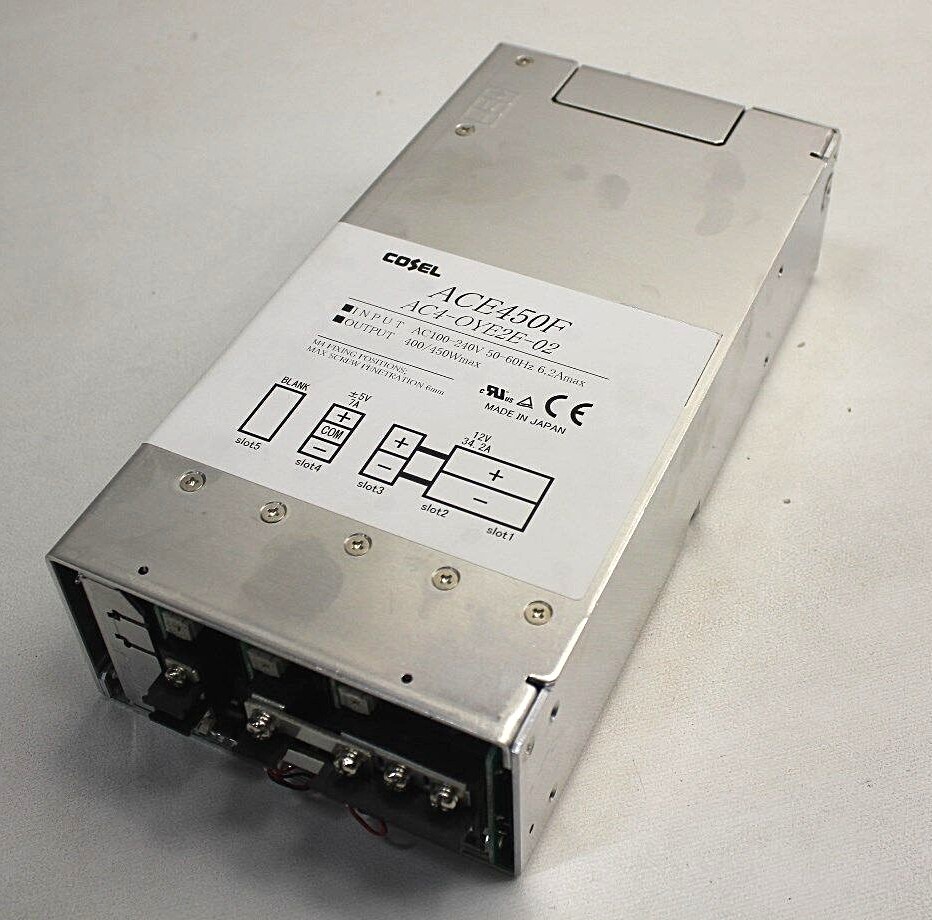 AC4-OYE2E-02 COSEL AC100-240V 50-60HZ 6.2AMAX 400/450W MAX NEW ! ACE450F