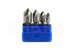 SHARS 90 Degree HSS Single Flute Countersink Set 5 Pcs NEW P}