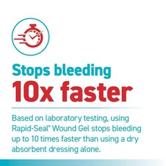 Rapid-Seal Wound Gel Single Use Packets 10ct | Stops Bleeding in 10 Count