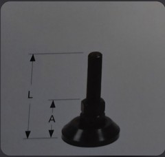 Set of 4 Machine Leveling Feet M20-2.5×4.8 tall 3″ OD. Pad
