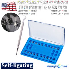 20XOrthodontic Self-ligating Brackets Dental Metal Braces ROTH/MBT 022 3/345Hook