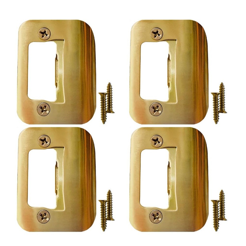 Gator Door Strike Plate with Screws, – 2-1/4″ by 1-3/4″ Universal Latch Re