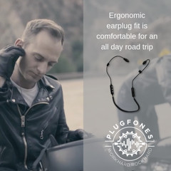 Plugfones Liberate 2.0 Wireless Bluetooth Earplug, Earbuds for Motorcycle Riders