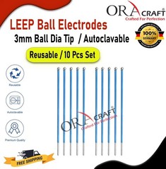 LEEP Ball Electrodes 3mm Ball Tip 10Pcs Reusable Autoclavable 10 Pcs Set