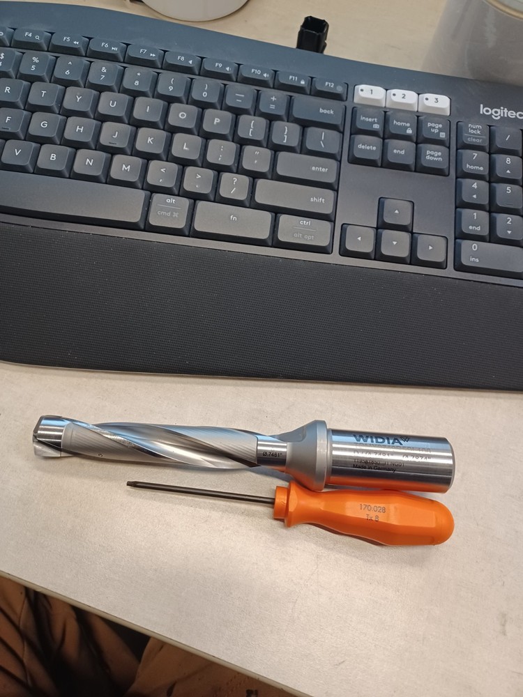 Widia TDMX0749R5SL100 Modular Drill, 100.00mm Drill Depth
