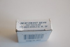 Andis Size 19 #01577 Fast Feed Clipper Blade For GC ML SM NEW