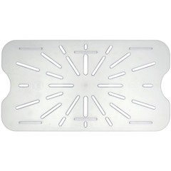 HUBERT Drain Shelf for Cold Food Pans Translucent Drain Shelf, Full Size
