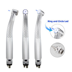 2pcs Dental 5 Water Spary Shadowless Ring LED High Speed Handpiece 4HOLES