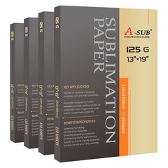 440 Sheets A-SUB Sublimation Paper 13×19 125g Heat Transfer for Inkjet Printers