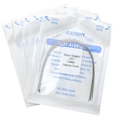 AZDENT 50X Dental Orthodontic Super Elastic Niti Round Natural Form Arch Wires