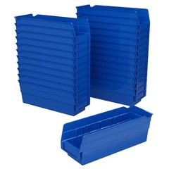 30120 Plastic Shelf Bins, Heavy Duty Storage Bins for Garage, Closet, and Dra…