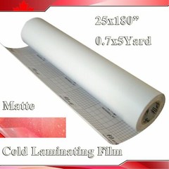 Techtongda 196*25″ 5M*0.63 Matte Cold Laminating Film Laminating Rolls Art