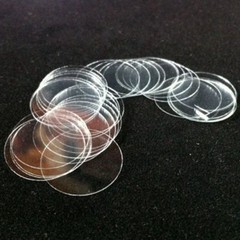 Glass Microscope Cover Slide Slips 100pcs Round Blank Slides coverslips 20-100mm