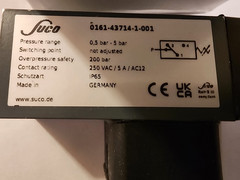NEW SUCO Diaphragm Pressure Switch 0161-43714-1-001 **SHIPS SAME DAY FROM USA**
