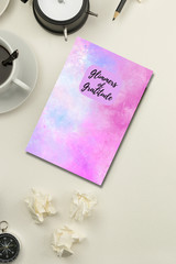 Pink Purple Clouds Gratitude Journal | Daily Thankfulness Journal