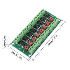 PC817 8-Channel 3.6V-30V Optocoupler Isolation Board Voltage Converter Module