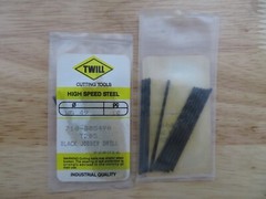 10 pcs TWILL Wire Gauge Number #49 Jobber Length Black Oxide Twist Drills BRAZIL