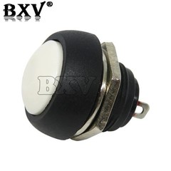 6X Black M4 12mm Waterproof Momentary ON/OFF Push Button Round SPST Switch
