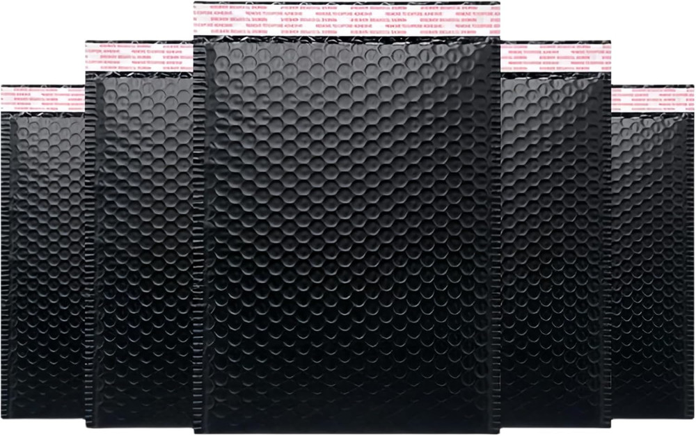 Small Bubble Mailers 3.5X5.9 Inch 12 Pack Poly Padded 3.5X5.9 Inches Black