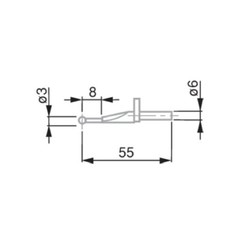 Ball Tip Probe Insert 3mm Carbide Ball for TESA Height Gauges 00760230 00760061