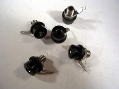 HH SMITH 205-103 BANANA OLD STYLE JACK PANEL MOUNT BLACK LOT (5)