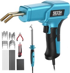 150W Professional Plastic Welder and Hot Stapler Repair Kit with 20PCS Rods