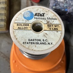 AT&T NASSAU METALS SOLDER ALLOY SPOOL 5LB 0.185 Diam Spec AT72-1 Alloy 119