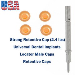 US Universal Dental 2.4 lbs Overdenture Implant Retention Caps Locator Core Tool