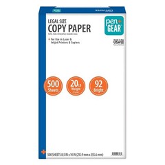 8.5 x 14 Inches Copy Paper 92 Bright White 20 lb 500 Sheets per Ream