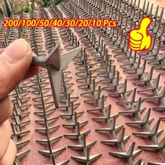 200Pcs Tire Puncture Spikes Heavy Portable Duty Carbon Steel Triangle RoadSpikes
