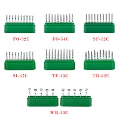 28Type Dental Diamond Burs FG Coarse/Medium/Fine/Extra Fine for High Speed 10Pcs
