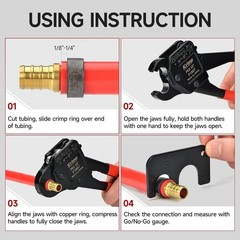 iCrimp 1/2-inch Angle Head PEX Crimping Tool – Ergonomic Design for Tight Spaces