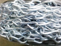 100 FT #12 Gauge Galvanized Jack Chain Steel Coil Roll New