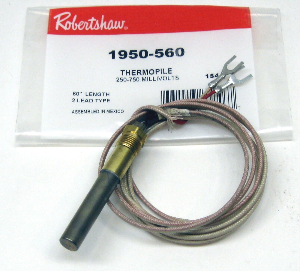 Robertshaw Gas Cooking Heating Thermopile 60″ MilliVolts MV 1950-560
