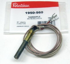 Robertshaw Gas Cooking Heating Thermopile 60″ MilliVolts MV 1950-560